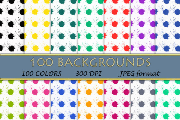 100 Polka Dots Pattern Digital Papers - A Versatile Collection for Designers and Creators