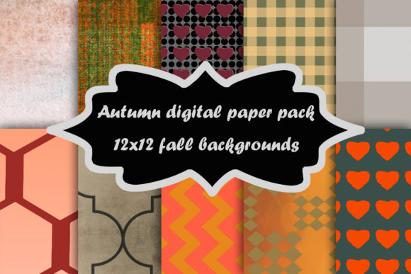 Autumn Digital Paper Pack Set