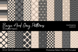 Beige and Grey Digital Papers: A Versatile Resource for Creative Projects