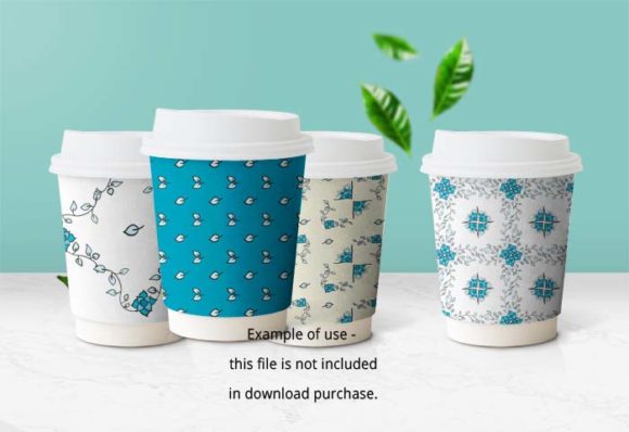Blue Flowers and Vines: A Versatile Design Element for Creatives and Professionals