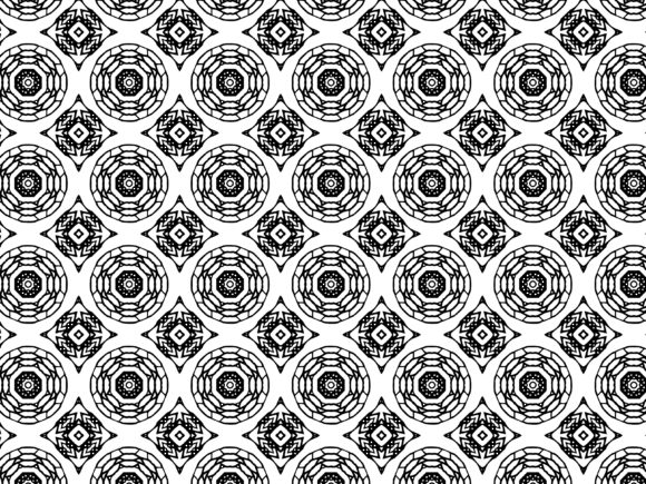 Fractal Pattern Circle Square