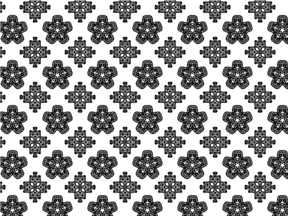 Fractal Pattern Flower Tribal Background: A Versatile Design Element for Modern Creations