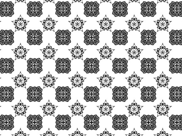 Fractal Pattern Star Tribal
