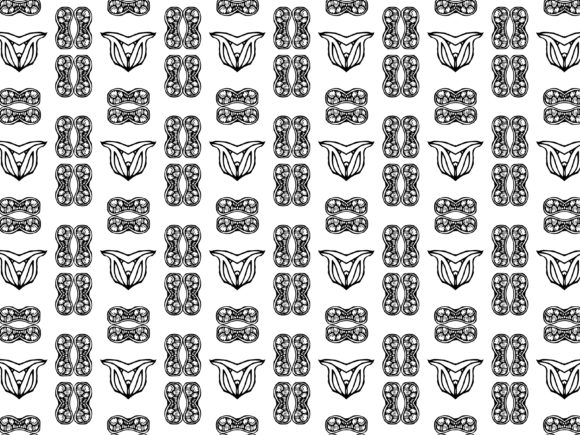 Fractal Pattern Tribal Background