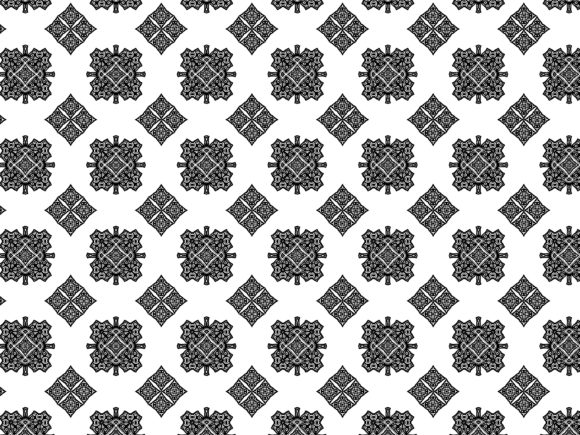 Fractal Pattern Tribal Diamond Elegant