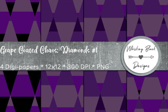 Goth Purple Diamond Pattern Morph