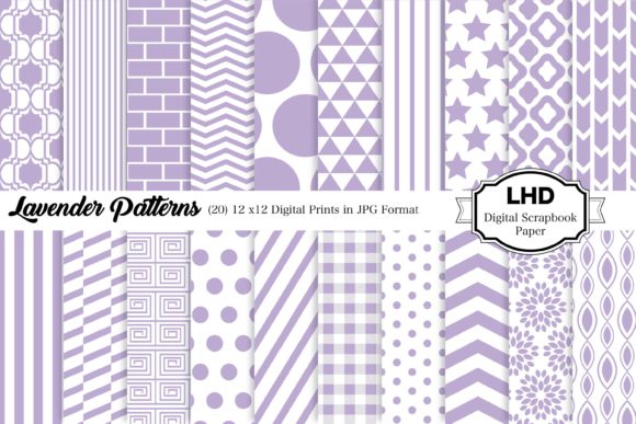 Lavender Digital Paper Pack: A Versatile Choice for Creative Projects