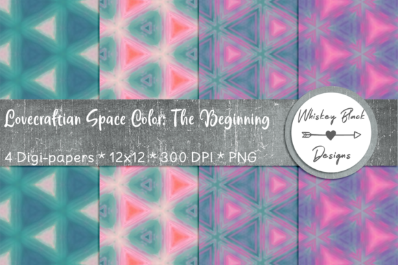 Neon Glow Geometric Triangles