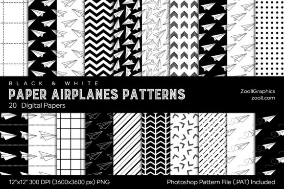 Paper Airplanes Digital Papers