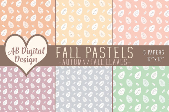 Pastel Fall Digital Paper Background for Creative and Professional Use