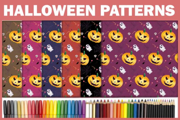 Pumpkin Ghost Pattern Halloween Theme: A Versatile Design for Creative Projects
