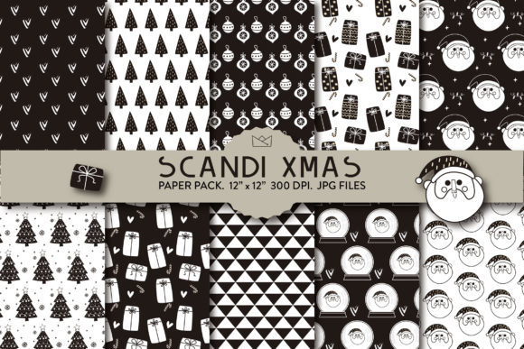 Scandi Xmas Digital Paper