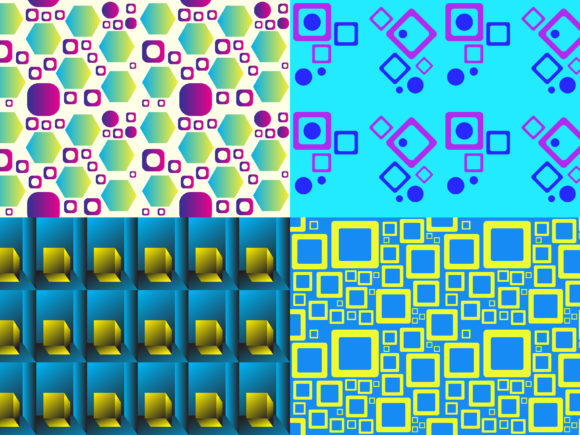 Seamless Pattern Bundling Hexagon