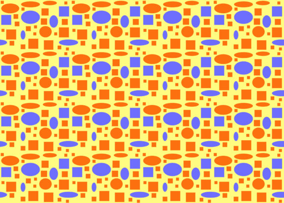 Seamless Pattern Circle Square Orange: A Versatile Design Element for Creative and Commercial Use