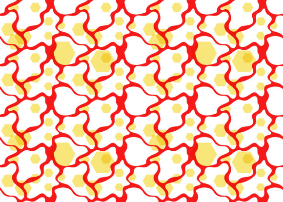 Seamless Pattern Crack Hexagon Red: A Versatile Design Element for Modern Creativity