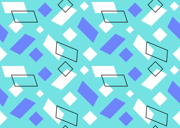 Seamless Pattern Parallelogram White