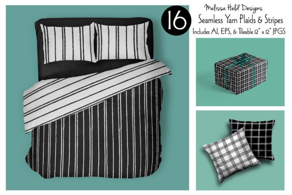 Seamless Yarn Plaids Stripes: A Versatile Design Resource for Creatives