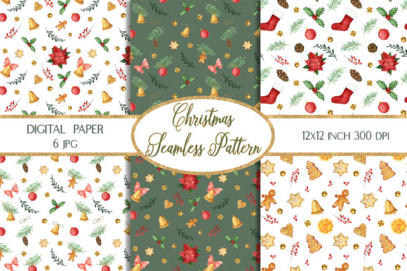 Watercolor Christmas Digital Paper: A Versatile Resource for Creative Projects